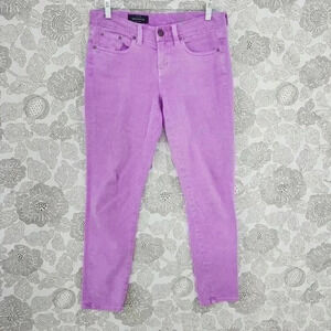 J. Crew Toothpick Ankle Women's Jeans Stretched Pink 28